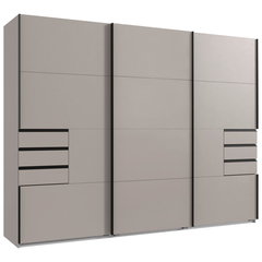 Dulap Cu Uși Glisante, 270/210/64 cm, bej, grej, P & B