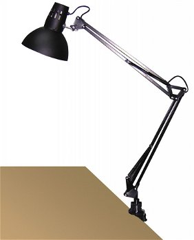 Lampa de birou cu clama Arno neagra, 4215, Rabalux, Rabalux