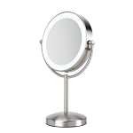 Mirror magnifying x 8, Double side, LED lighting