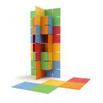 Joc de constructie Patrate DADO Original - Fat Brain Toys, Fat Brain Toys