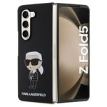 Husa protecție pentru Galaxy Z Fold5, silicon negru, Karl Lagerfeld