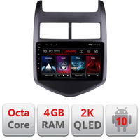 Navigatie Chevrolet Aveo 2010-2013 L-AVEO10, Octacore, 4Gb RAM, 64Gb Hdd, 4G, QLED 2K, DSP, Carplay, Bluetooth, LENOVO