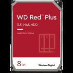 HDD NAS WD Red Plus (3.5'', 8TB, 256MB, 7200 RPM, SATA 6 Gb/s), Western Digital