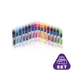 Set 12 seturi x 3 rezerve roller Frixion Ball Pilot 0.7 mm varf mediu bordeaux, Pilot