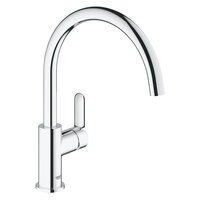 Baterie bucatarie Grohe Start Edge, monocomanda, cartus ceramic de 2,8 cm, finisaj cromat, 33,2 x 2.8 x 22,3 cm   , Grohe