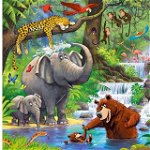 Puzzle 40 Piese Maxi - Jungle Animals - Castorland, Castorland