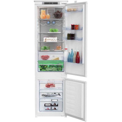 Combina frigorifica incorporabila Combina frigorifica Beko BCNA306E4SN, 284 l, Clasa E, NeoFrost Dual Cooling, HarvestFresh, Display touch, H 193.5 cm, Alb