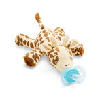 Suzeta cu jucarie Avent Ultra Soft 0-6 luni giraffe