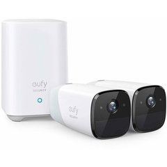 Kit supraveghere video eufyCam 2 Security wireless, HD 1080p, IP67, Nightvision, 4 camere video (Alb)