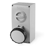 Priza interblocabila\n63A 3P+N+E 5h 600-690V 50Hz 60Hz 136X275MM_PAR terminal cu surub Cu interblocaj mecanic, Scame