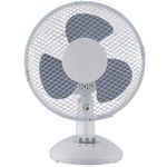 Ventilator de birou Rosberg R51760B9, 19 W, 23 cm, 2 viteze, Alb/Gri, Rosberg