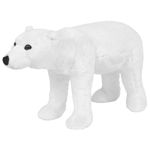 vidaXL Urs polar din pluș de jucărie în picioare, alb, XXL, vidaXL