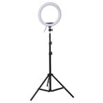 Lampa circulara profesionala Ring Light, suport telefon, telecomanda, 10 inch, 210 cm, 13 trepte de iluminare, Oem
