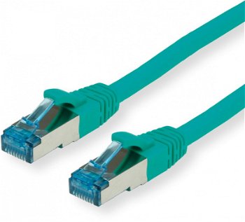 Cablu retea Value S-FTP cat 6A 15m Verde