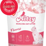 MITZY SILICA GEL Nisip silicat pentru pisici, cu miros floral 3,8L/1,6kg, Mitzy