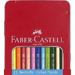 Creioane colorate 12 culori in cutie de metal, -