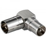 Adaptor coaxial mama - coaxial tata 90grade metal