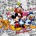 Fototapet Disney Mickey Mouse Comics - 360 x 270 cm