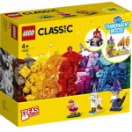 LEGO Classic - Caramizi transparente creative 11013, 500 piese, Lego