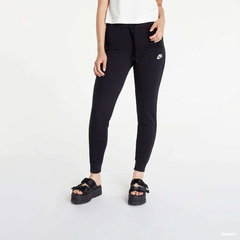 Nike, Pantaloni sport cu logo Club, Negru/Alb