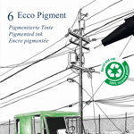 LINER ECO PIGMENT SET 6 BUC BLACK EDITION FABER-CASTELL, Faber Castell