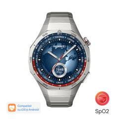 Smartwatch Huawei Watch GT 5 Pro, 46MM, Titanium Case, Titanium Strap