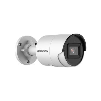 Camera supraveghere de exterior IP Hikvision AcuSense DS-2CD2046G2-IU(4MM)(C), 4MP, IR 40 m, 4 mm, slot card, microfon, PoE, HikVision