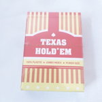 Carti de joc 100 % plastic Texas Holdem, Jumbo Index Poker Size - Rosu, MagazinulDeSah