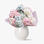 Buchet de hortensii multicolor, Floria