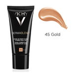 Vichy Dermablend Fluid Corrective Foundation 16HR fond de ten lichid împotriva imperfecțiunilor pielii 45 Gold 30 ml