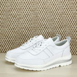 Sneakers alb din piele naturala 5089 M2, SOFILINE