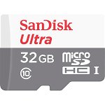 Card de memorie SanDisk Ultra, 32GB, Alb/Gri, SanDisk