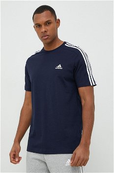 Tricou de bumbac Essentials 3-Stripes, adidas Sportswear