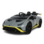 Masinuta electrica cu functie drift Lamborghini Huracan STO, putere 500W, 24V, bluetooth, gri, Hollicy