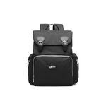 Rucsac pentru mamici, Rave, cu mufa USB, negru