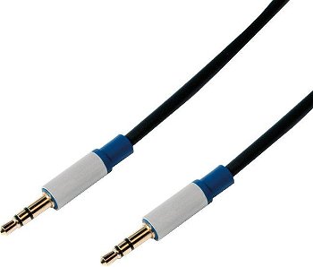 Cablu audio Logilink Jack 3.5 mm Male - Jack 3.5 mm Male, 1.5m, negru, Logilink