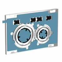 Clapeta de actionare Geberit Sigma21 personalizabila butoane rotunde inele cromate, Geberit