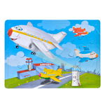 Puzzle copii Trefl, 24 piese, model avion, Trefl