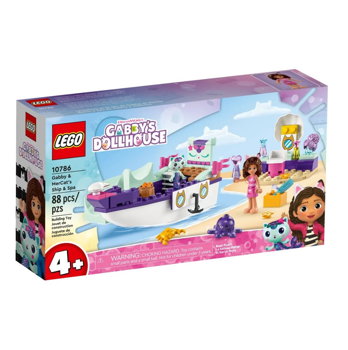 LEGO\u00ae Gabby's Dollhouse Gabby and Siren's Boat and Beauty Salon 10786