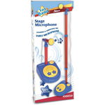 Microfon cu 10 cantece demonstrative, efect de aplauze, suport inclus, Bontempi
