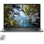 Laptop Dell Precision 5550 15.6 inch FHD+ Intel Core i7-10750H 8GB DDR4 256GB SSD nVidia Quadro T1000 FPR Linux 2Yr BOS Titan Grey
