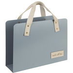 Suport pentru reviste din metal Urban Chic Gri, l35xA10xH38 cm