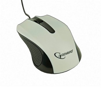 Mouse optic GEMBIRD, 1200dpi, USB, White (MUS-101-W), GEMBIRD