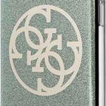 Husa de protectie telefon Guess pentru Iphone 11 Pro, Model 4G Glitter Circle, Plastic TPU, GUHCN58PCUGLKA, Verde