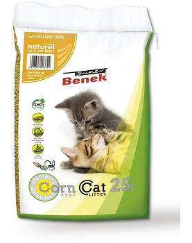 BENEK Super Corn Cat Asternut din porumb pentru litiera 25 L, BENEK