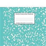 Marbled Composition Notebook: Turquoise Marble Wide Ruled Paper Subject Book - Young Dreamers Press, Young Dreamers Press