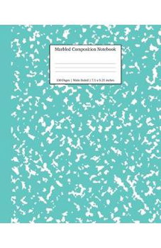 Marbled Composition Notebook: Turquoise Marble Wide Ruled Paper Subject Book - Young Dreamers Press, Young Dreamers Press
