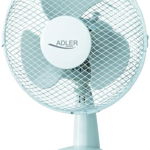 Ventilator de masa Adler AD7302, 2 viteze, debit de aer 14m3/min, max 45W, 23 cm, alb
