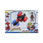 Set vehicul si figurina Marvel Spidey and his Amazing Friends - Miles Morales
