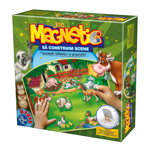 Joc magnetic D-Toys Sa construim Scene Animale Domestice si Salbatice